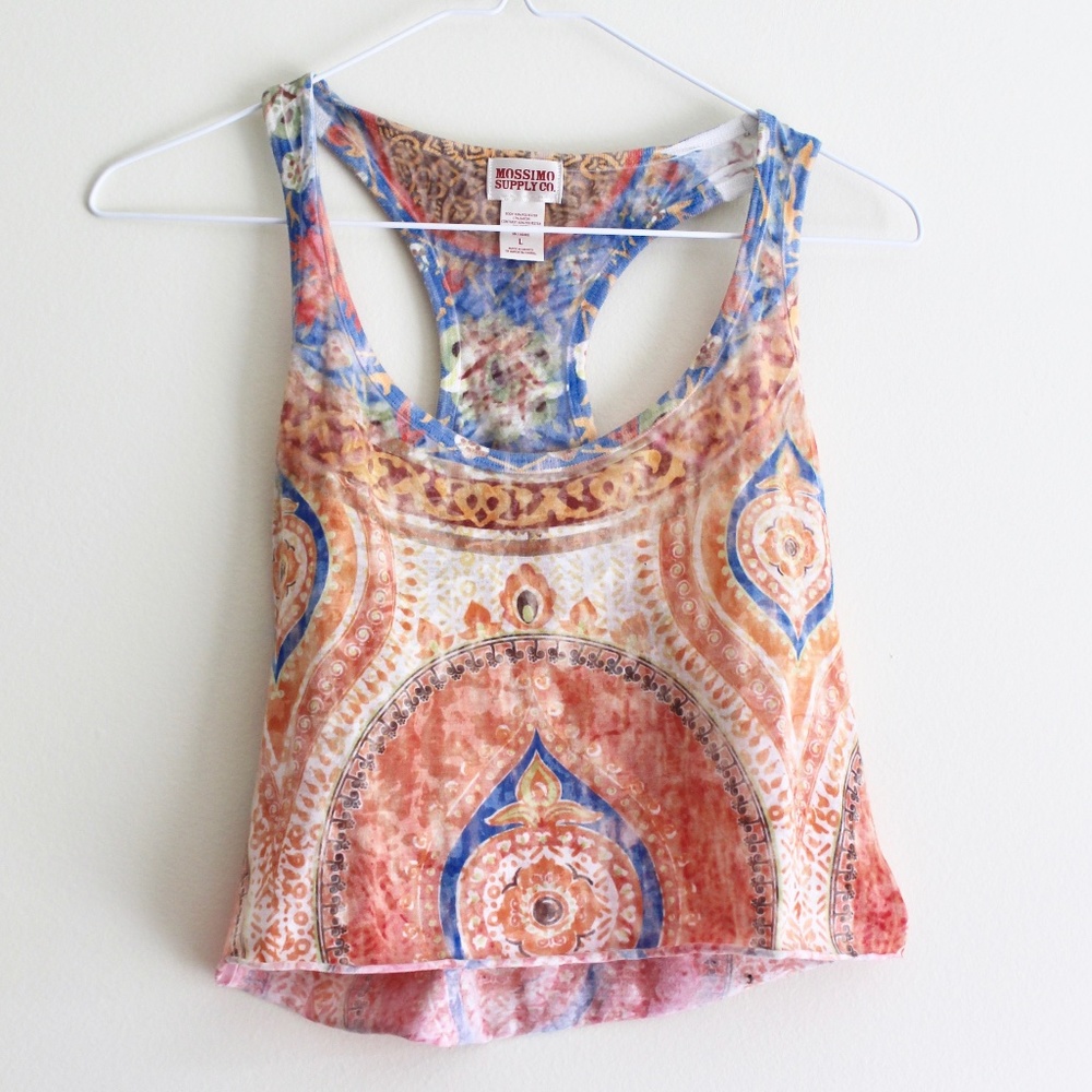 Mossimo Boho Patterned Cropped Tank
